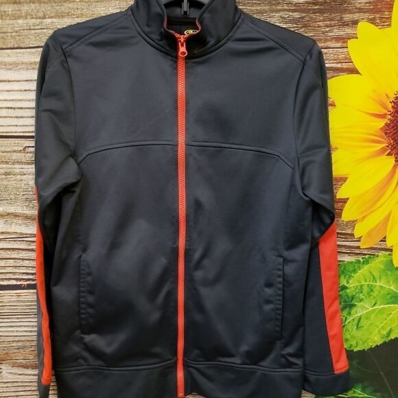 Athletic jacket boys Charcoal/red Suze: XL - Picture 1 of 5